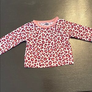 UV Bathing Suit top Leopard Print 0-3 months